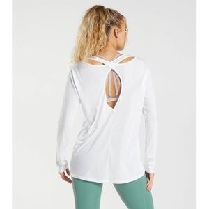 GYMSHARK Super Soft Cut Out Long Sleeve Top